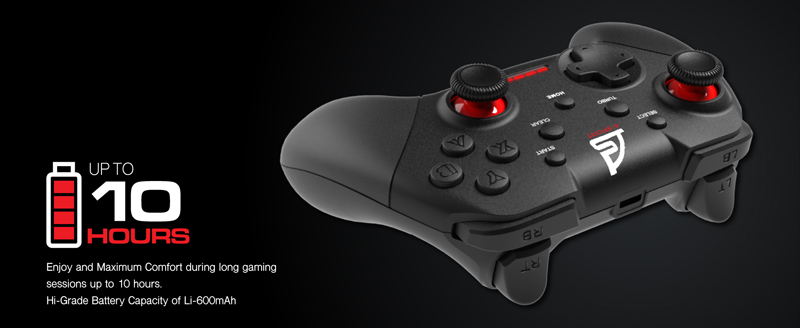 Signo Controller จอยสติ๊ก Signo Gaming Controller Wireless Modelos WC-691 Black
