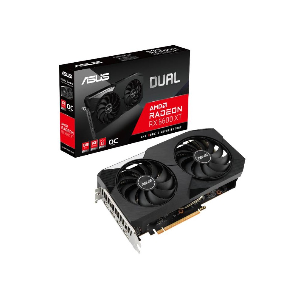 กราฟฟิคการ์ด ASUS VGA DUAL-RX6600XT-O8G 8GB GDDR6 128-bit