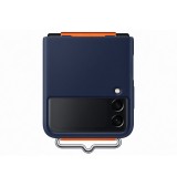 Samsung Accessory Case Silicone Cover with Strap Z Flip3