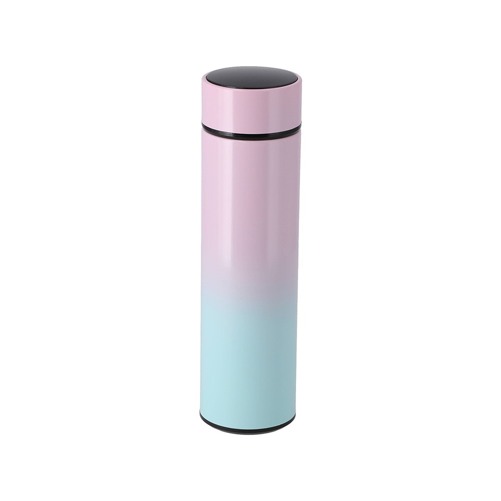 QPLUS Smart Tumbler 500ML LED Temperature Display Pink/Green