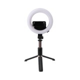 TECHPRO Portable Ring Light Selfie Stick with Tripod Stand and Remote Control