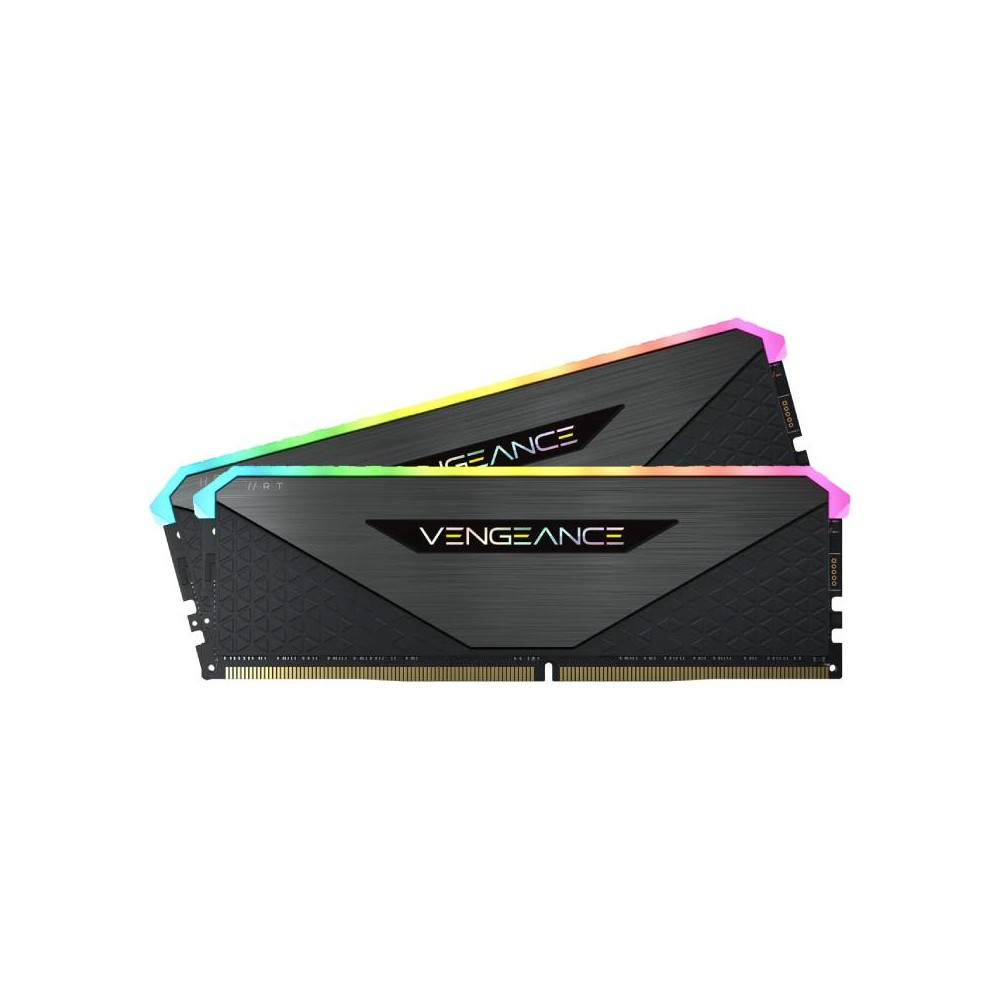 แรมพีซี v-color Ram PC DDR4 16GB/3200MHz CL16 (8GB x2+Dummy x2) Prism Pro  RGB (Jet Black)