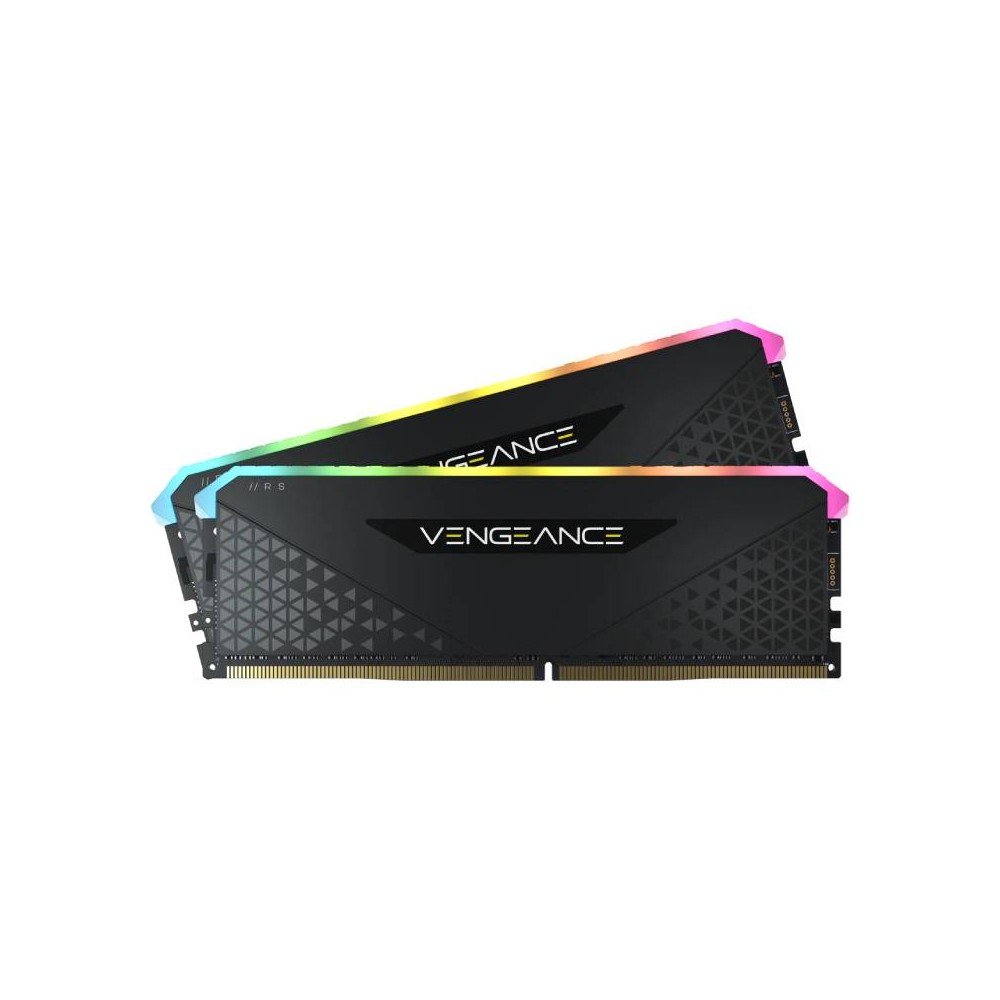 แรมพีซี Corsair Ram PC DDR4 32GB/3200MHz CL16 (2x16GB) Vengeance RGB RS  (Black)
