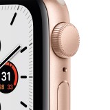 Apple Watch SE GPS 40mm Gold Aluminium Case with Starlight Sport Band - (2022)