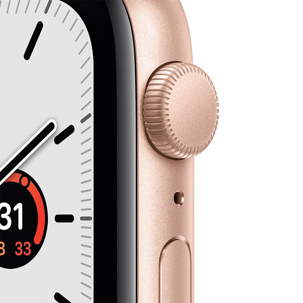 Apple Watch SE GPS 44mm Gold Aluminium Case with Starlight Sport Band - (2022)