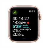 Apple Watch SE GPS 44mm Gold Aluminium Case with Starlight Sport Band - (2022)