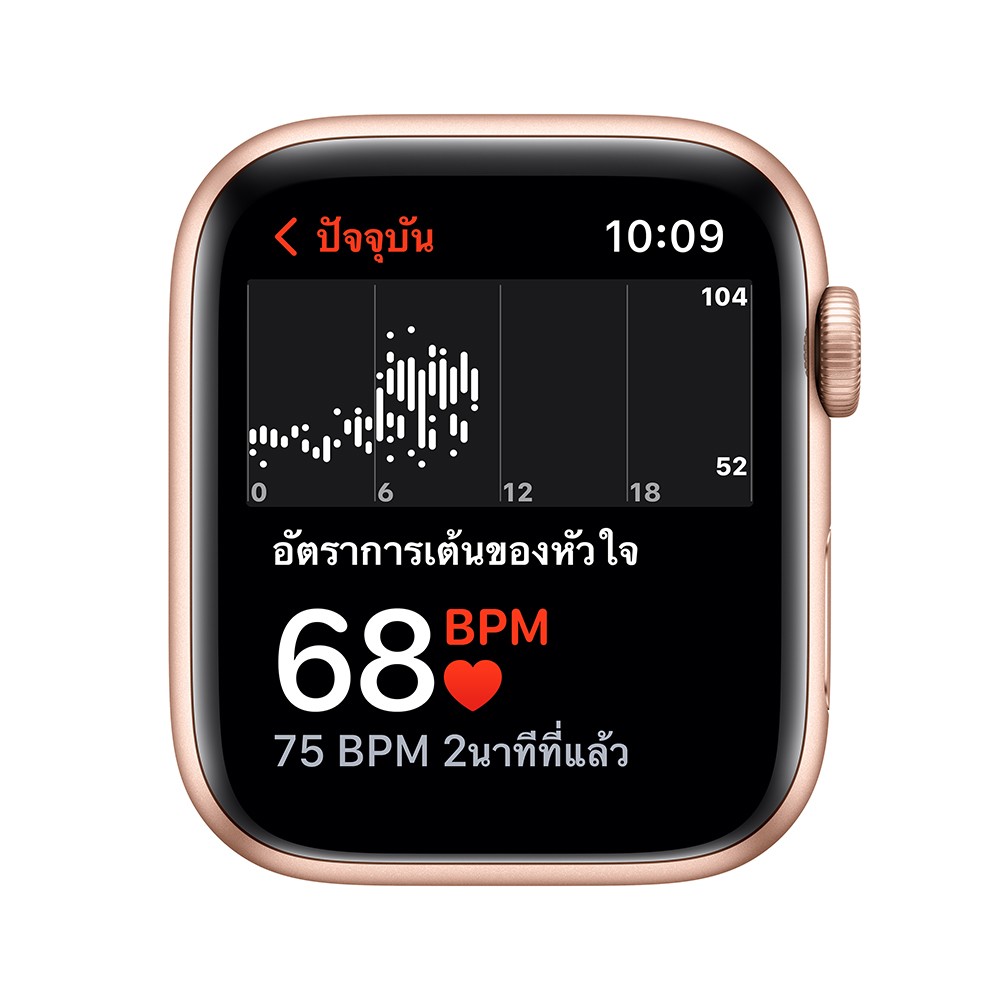 Apple Watch SE GPS 44mm Gold Aluminium Case with Starlight Sport Band - (2022)