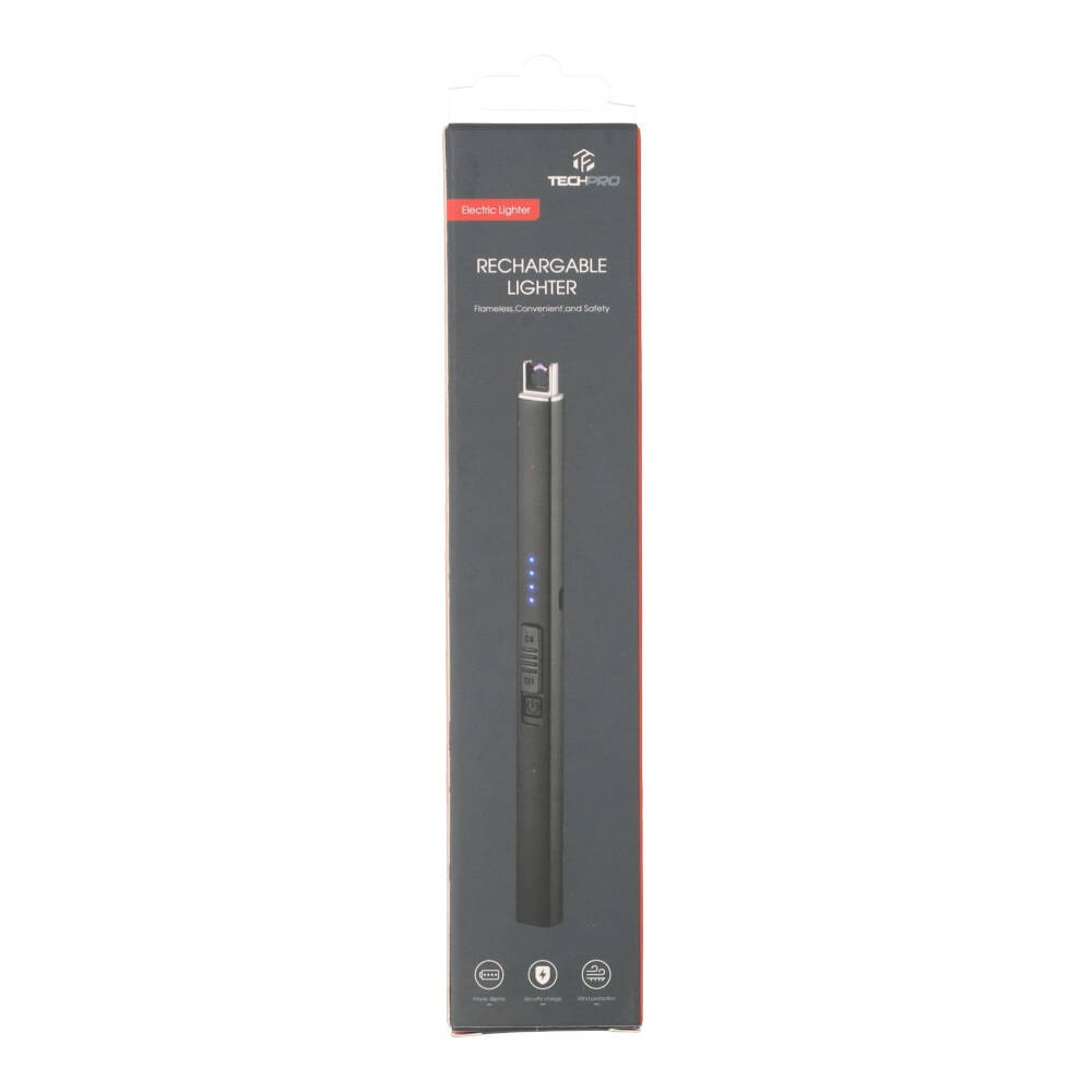 TECHPRO Rechargeable Electric Lighter Silver