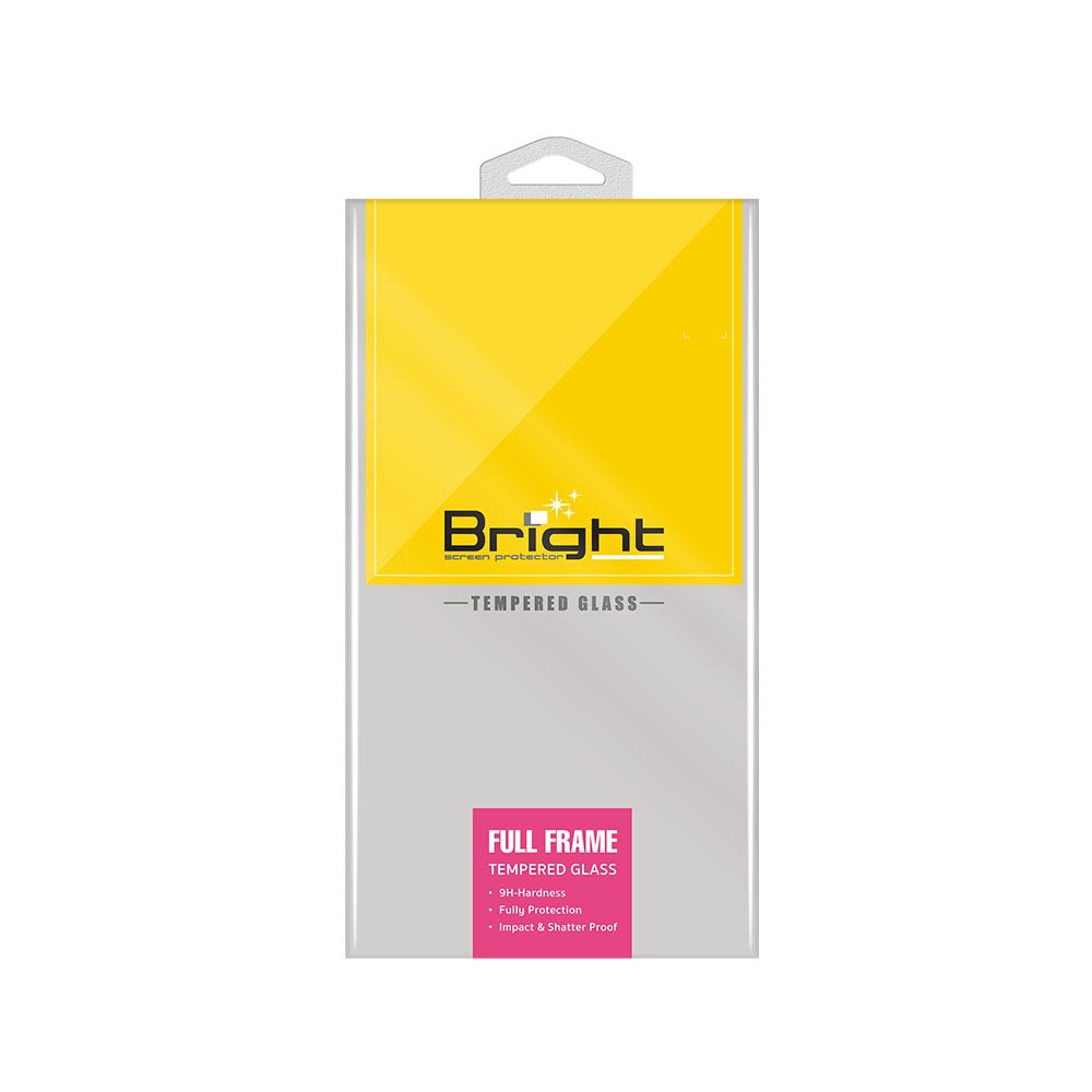 Bright Film Tempered Glass Full Frame for Apple iPhone 13 Pro Black