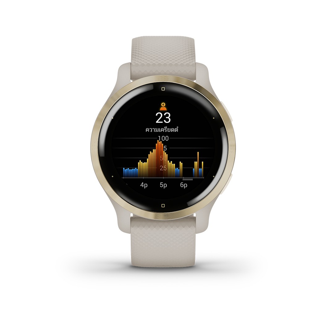 สมาร์ทวอทช์ Garmin Venu 2S Champagne with Tundra Band