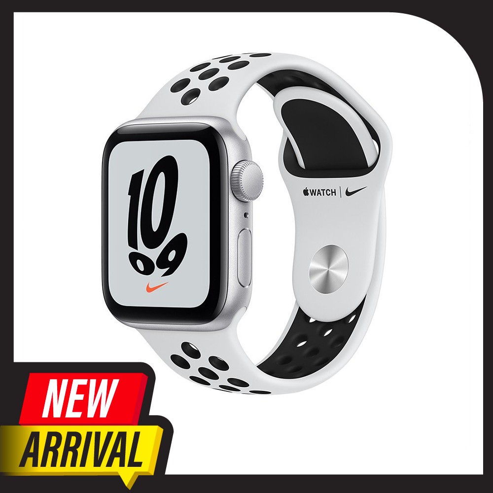 Apple Watch Nike SE GPS 40mm Silver Aluminium Case with Pure Platinum/Black Nike Sport Band - (2022)