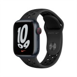 Apple Watch Nike Series 7 GPS + Cellular 41mm Midnight Aluminium Case with Anthracite/Black Nike Sport Band