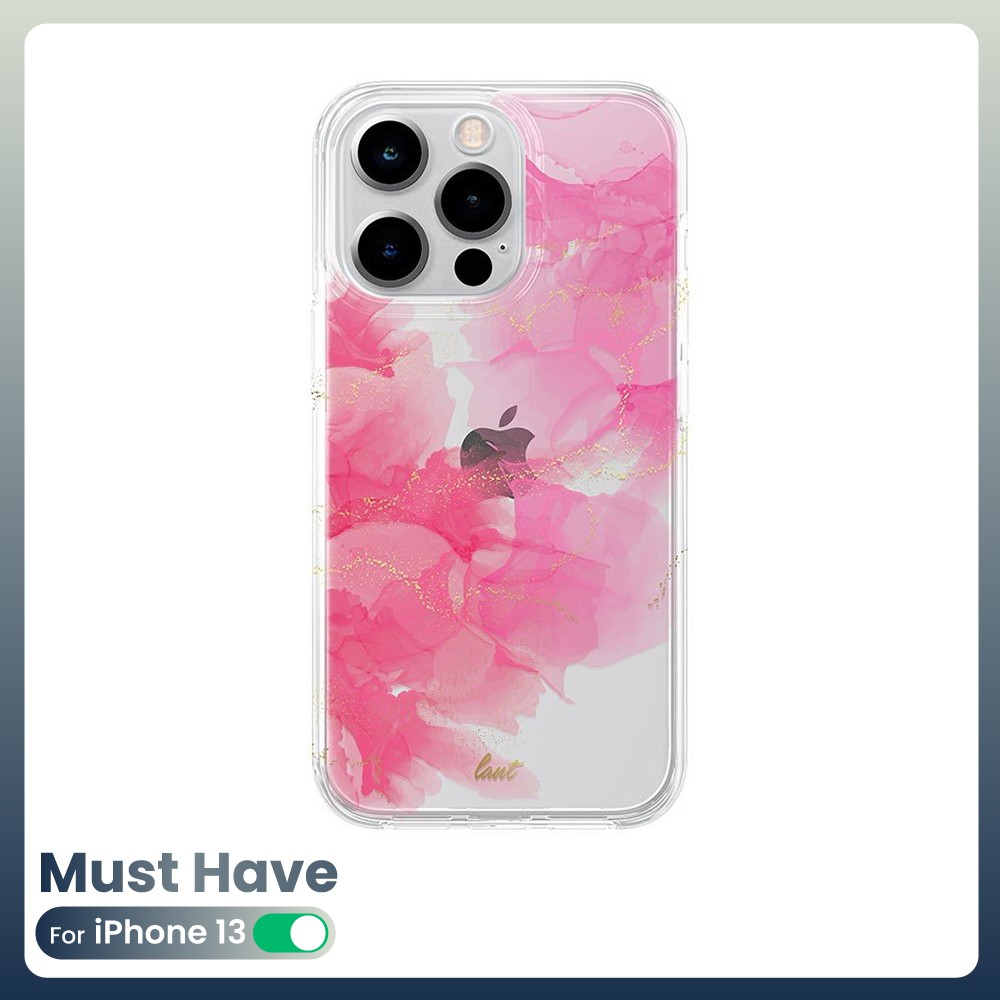 LAUT Casing for iPhone 13Pro (6.1) Crystal INK- Ruby Red