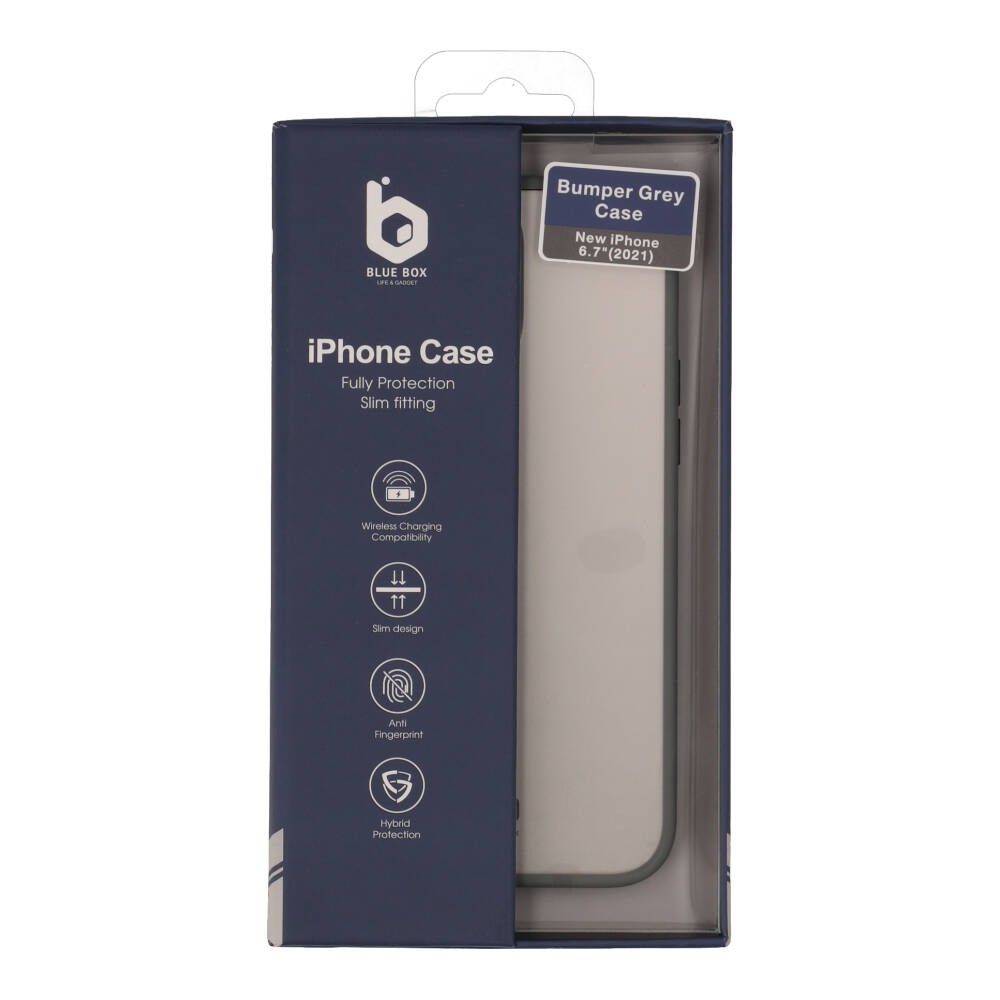เคส Blue Box iPhone 13 Pro Max Bumper Case Grey