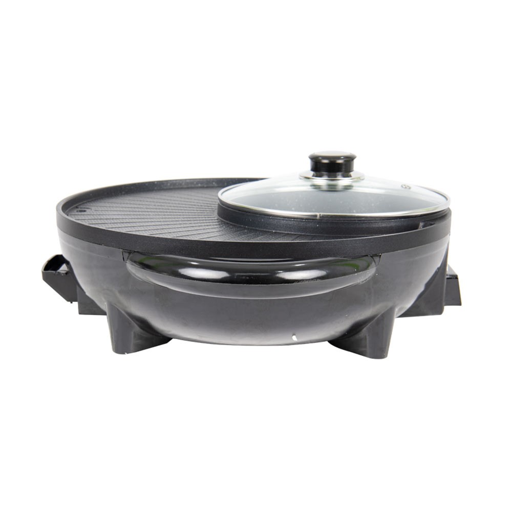 เตาปิ้งย่าง+หม้อสุกี้ SMARTHOME รุ่น SM-EG1602 Black