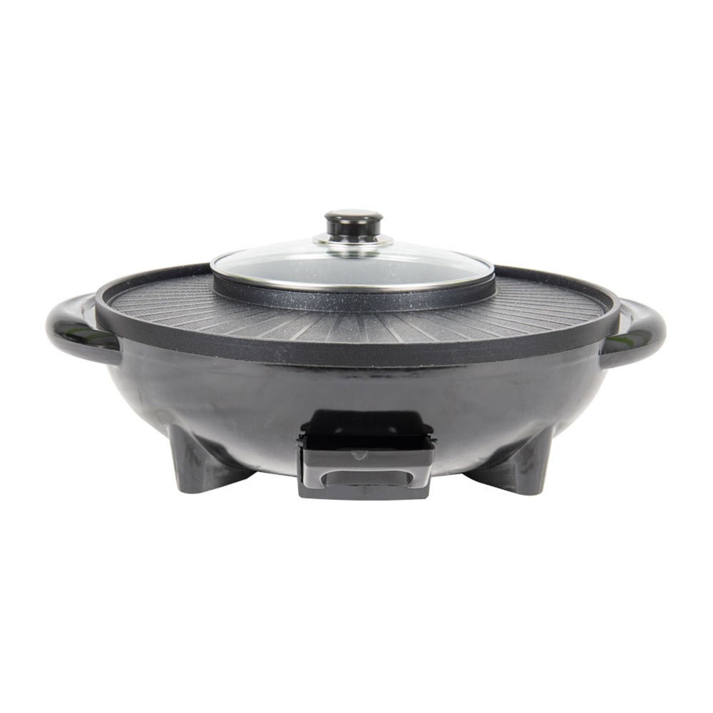 เตาปิ้งย่าง+หม้อสุกี้ SMARTHOME รุ่น SM-EG1602 Black