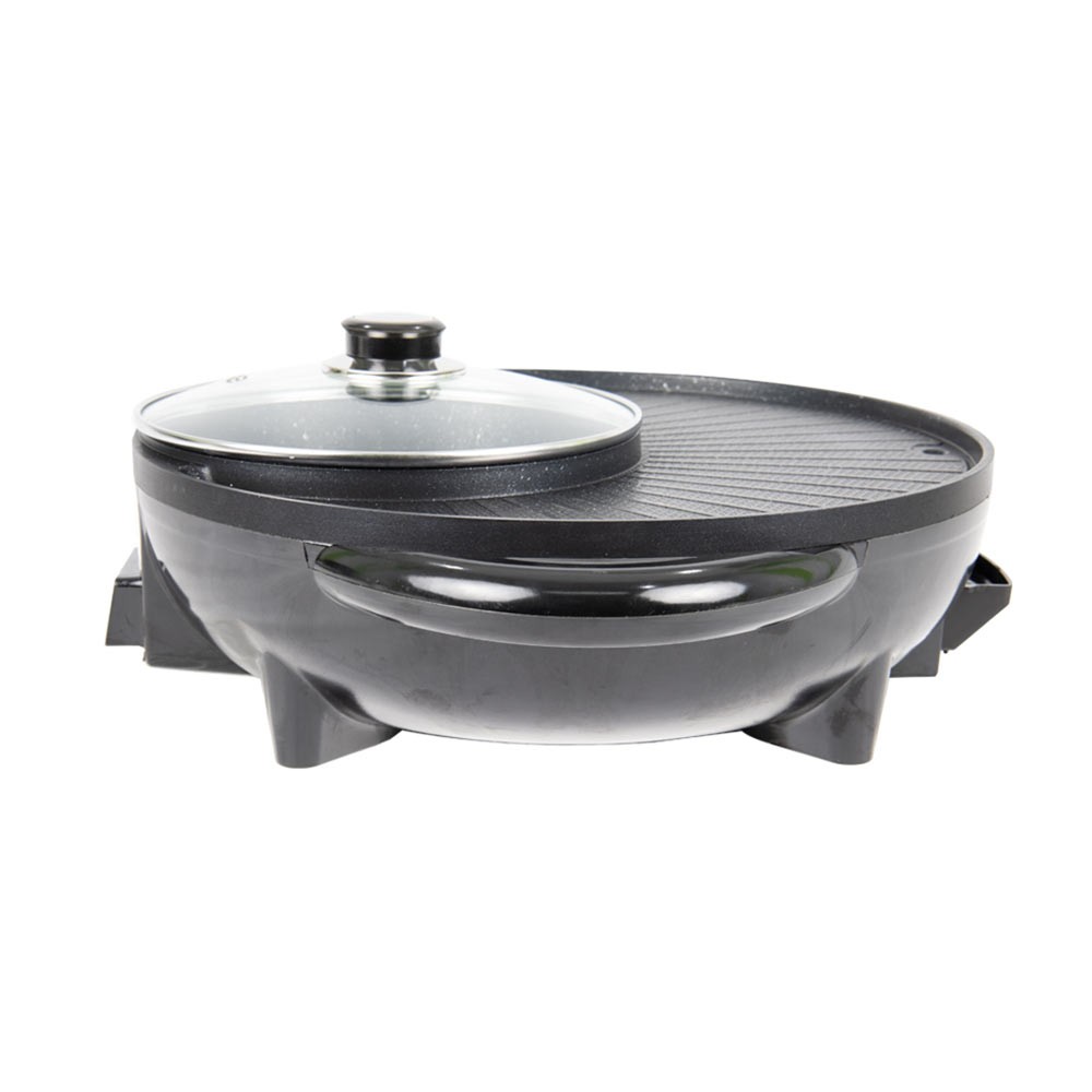 เตาปิ้งย่าง+หม้อสุกี้ SMARTHOME รุ่น SM-EG1602 Black