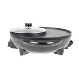 เตาปิ้งย่าง+หม้อสุกี้ SMARTHOME รุ่น SM-EG1602 Black