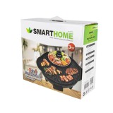เตาปิ้งย่าง+หม้อสุกี้ SMARTHOME รุ่น SM-EG1602 Black