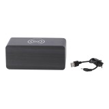 แท่นชาร์จไร้สาย TECHPRO Alam Clock with 10W Wireless Charging Black