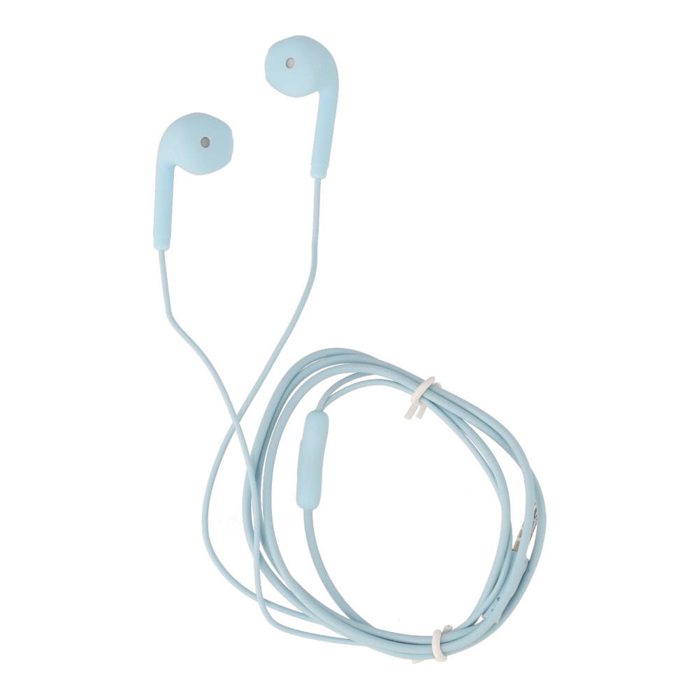 หูฟัง QPLUS Colorful Wired Earbud Headphone 3.5mm Blue