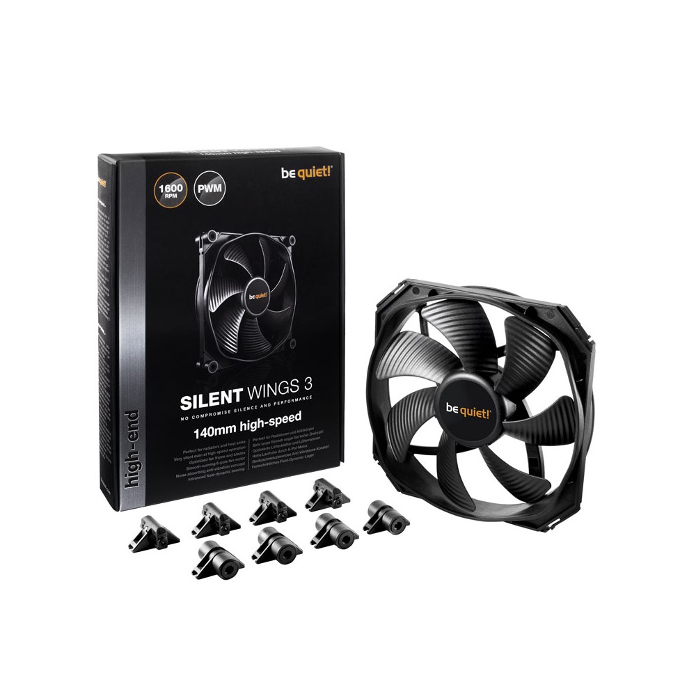 พัดลมคอม Be Quiet Silent Wings 3 140mm PWM High-Speed (BL071)