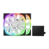 พัดลมคอม NZXT FAN AER RGB2 Starter PACK TWIN 140mm. White