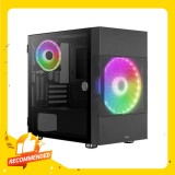 AeroCool Computer Case Atomic V1 ARGB Black