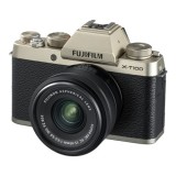 Fujifilm Mirrorless Camera X-T100 Champagne Gold Kit 15-45 mm