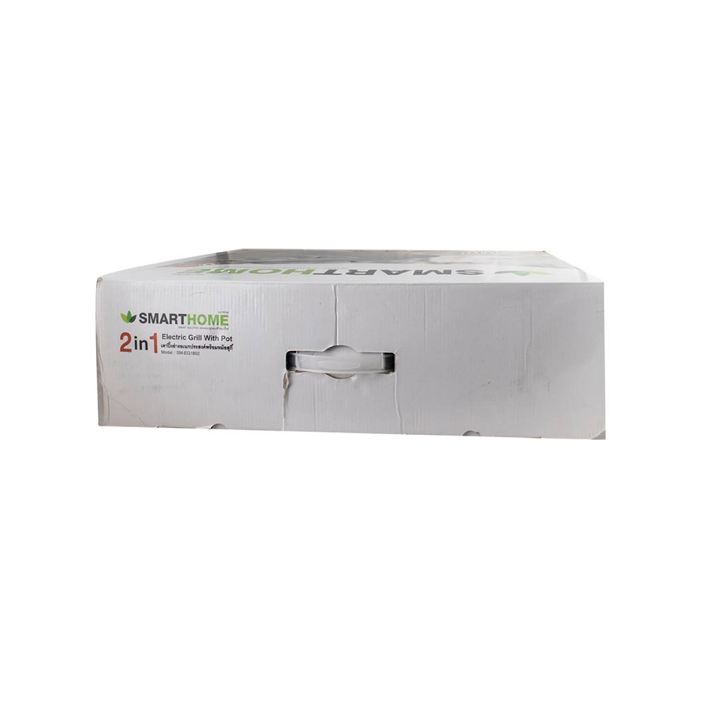 เตาปิ้งย่าง+หม้อสุกี้ SMARTHOME รุ่น SM-EG1802