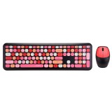 เมาส์และคีย์บอร์ดไร้สาย MOFii Wireless Mouse + Keyboard Silent Lollipop Mixed Black (TH/EN)