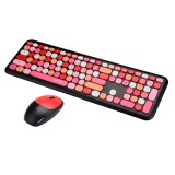 เมาส์และคีย์บอร์ดไร้สาย MOFii Wireless Mouse + Keyboard Silent Lollipop Mixed Black (TH/EN)