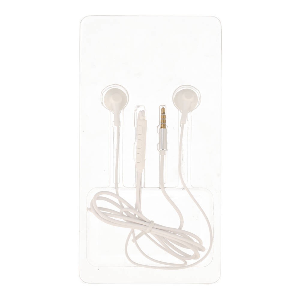 หูฟัง TECHPRO Earbud Headphone with Mic. 3.5mm White