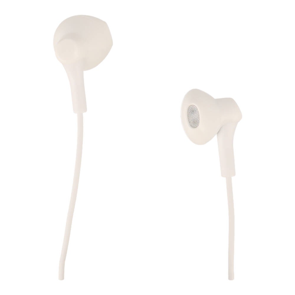 หูฟัง TECHPRO Earbud Headphone with Mic. 3.5mm White