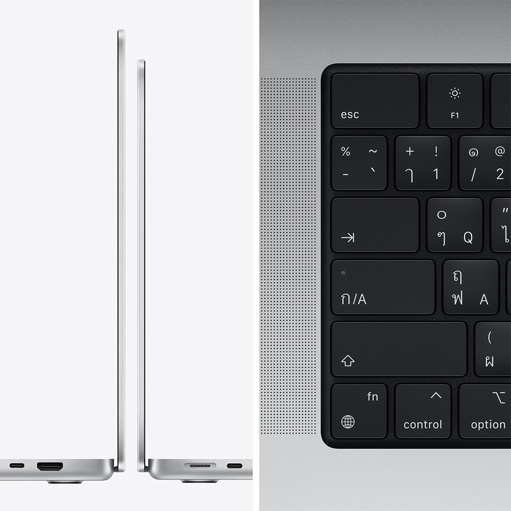 Apple MacBook Pro 14 : M1 Pro chip 10C CPU/16C GPU/16GB/1TB - Silver-2021 (Eng-Keyboard)