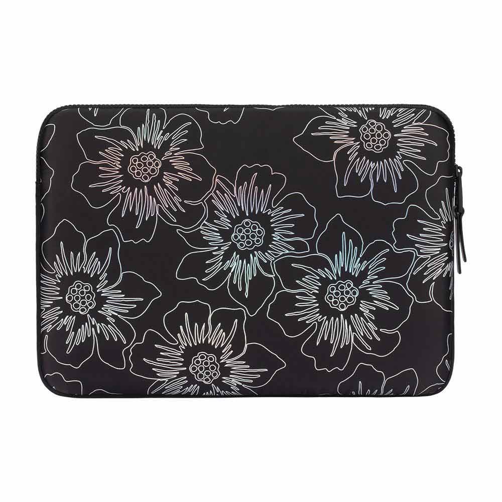 Kate Spade New York Puffer Sleeve for Laptop/MacBook 14 inch Hollyhock Iridescent Black