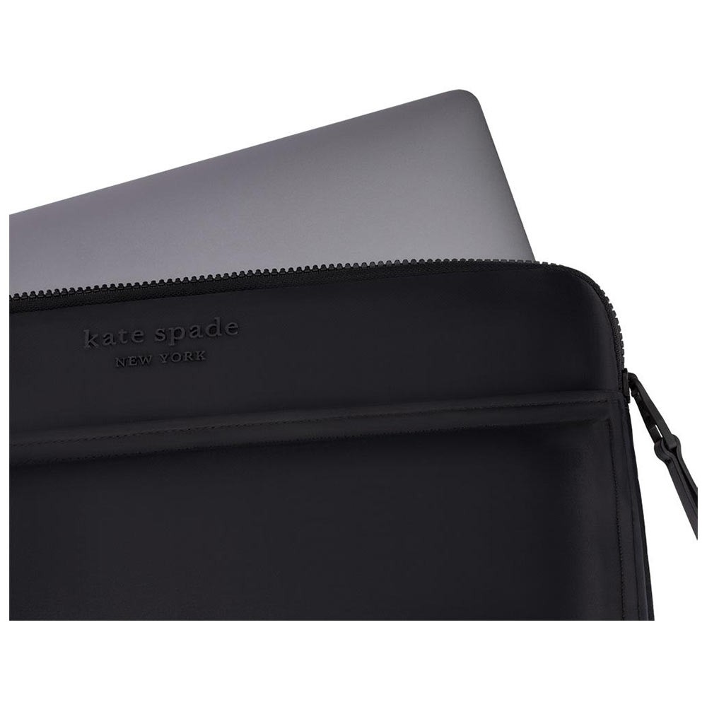 CS@ Kate Spade New York Puffer Sleeve for Laptop/MacBook 14 inch Nylon Black
