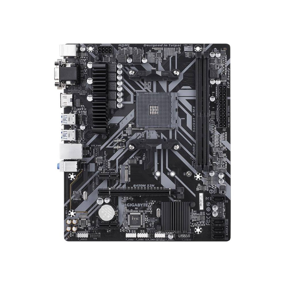 เมนบอร์ด GIGABYTE B450M S2H (1.0) AM4