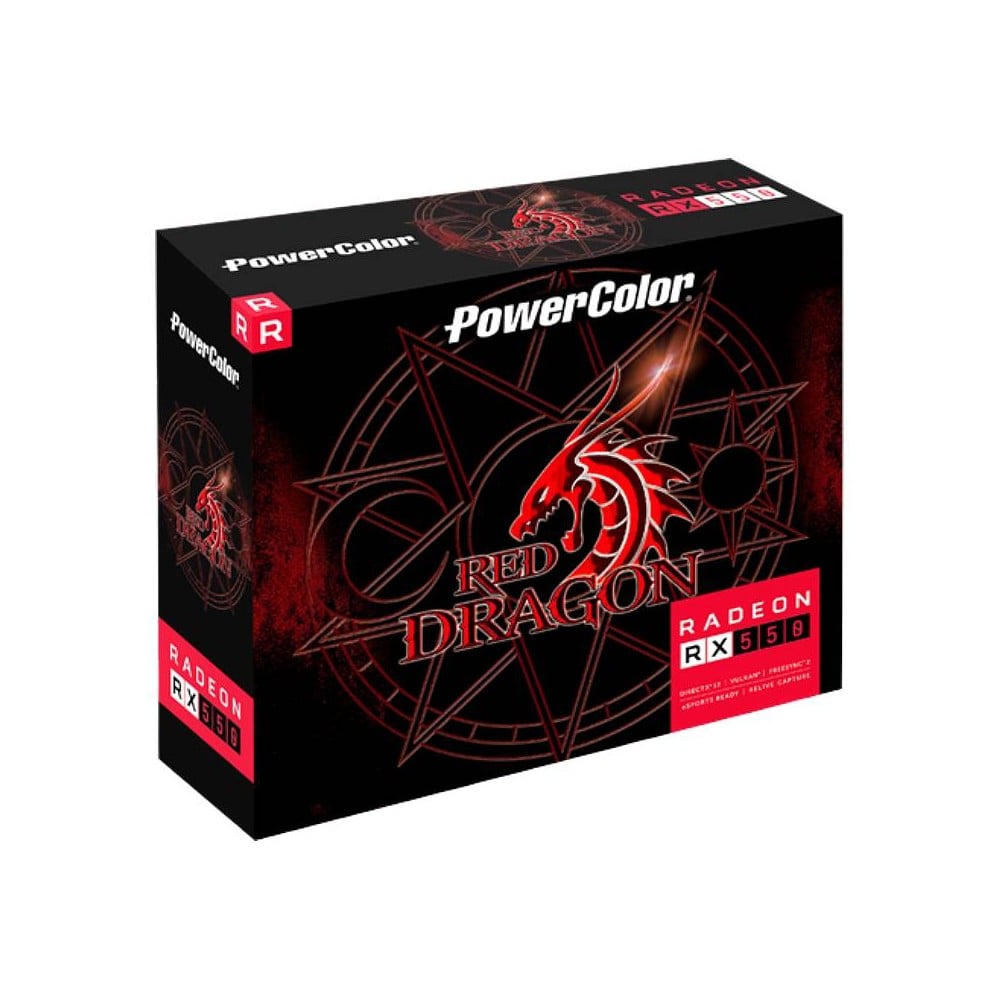 การ์ดจอ POWER COLOR Red Dragon Radeon RX 550 4GB GDDR5 128-bit