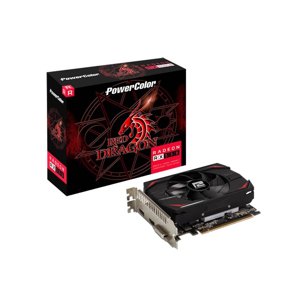 การ์ดจอ POWER COLOR Red Dragon Radeon RX 550 4GB GDDR5 128-bit