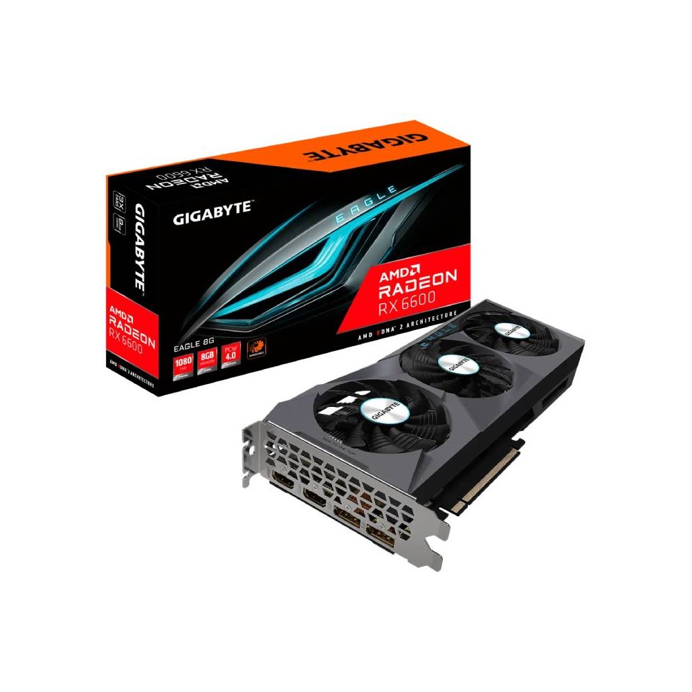 กราฟฟิคการ์ด Gigabyte VGA RX 6600 EAGLE 8GB GDDR6 128-bit