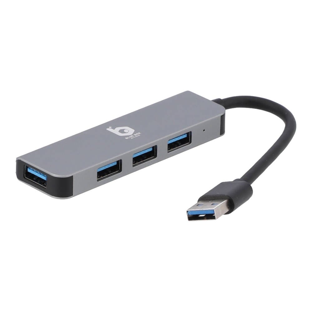 Blue Box Port Hub USB-A to USB-A 4 Ports Silver Gray