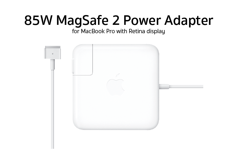 85W Magsafe 2 Power Adapter MacBook Pro 15-17 (NEW)