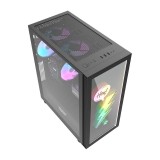 เคสคอมพิวเตอร์ DARKFLASH Computer Case DK210 TG Black - Graffiti