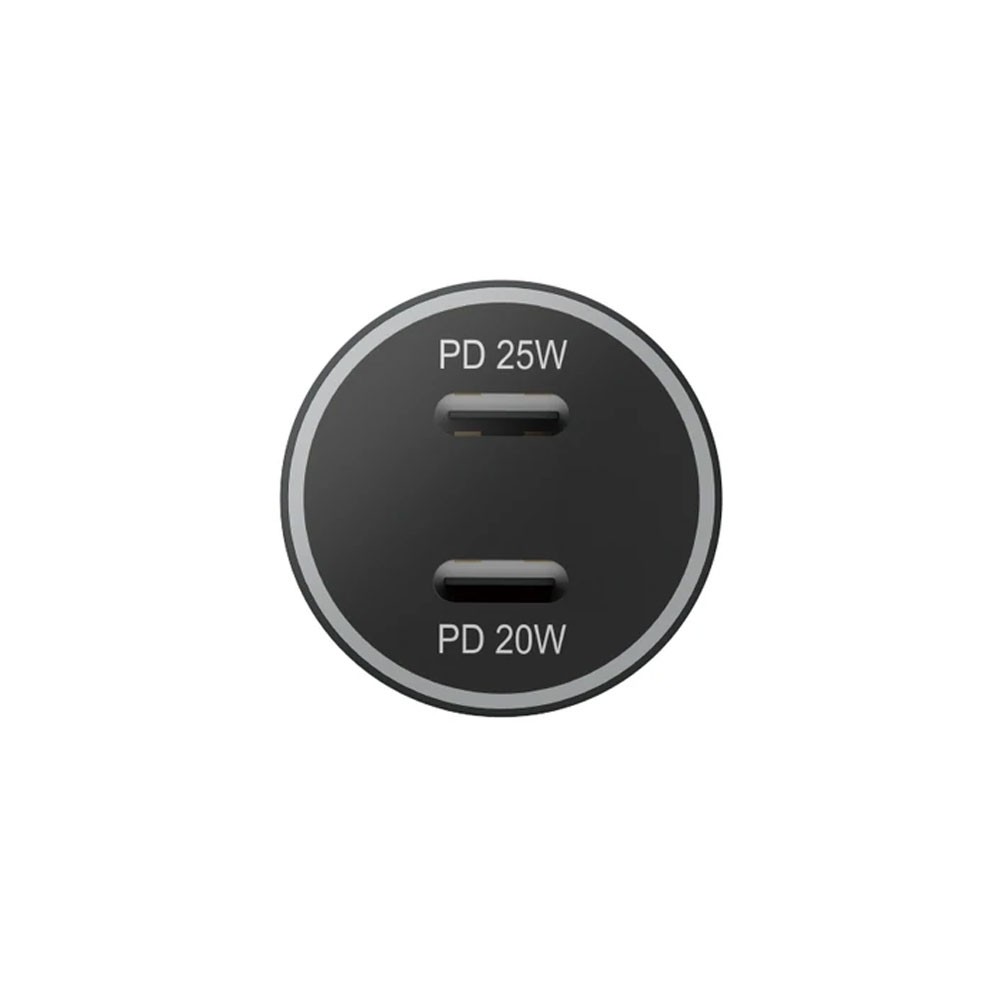 ที่ชาร์จแบตในรถ AMAZINGthing 1 USB-A (QC3.0A) / 1 USB-C (PD45W) Black