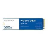 การ์ดเอสเอสดี WD SSD 500GB M.2 PCle/NVme R3500MB/s W2300MB/s Blue - 5 Year (SN570)
