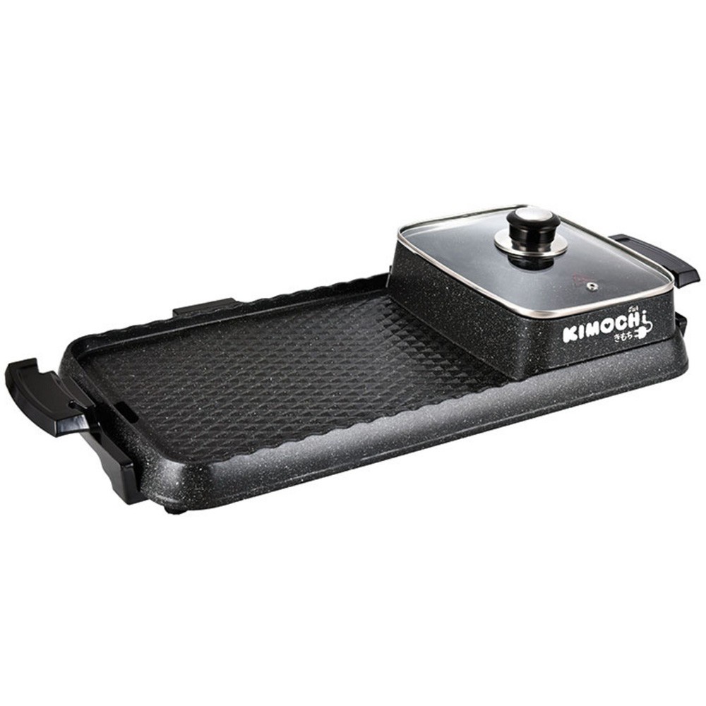 เตาปิ้งย่าง+หม้อสุกี้ Kimochi รุ่น JN-K0902 Black