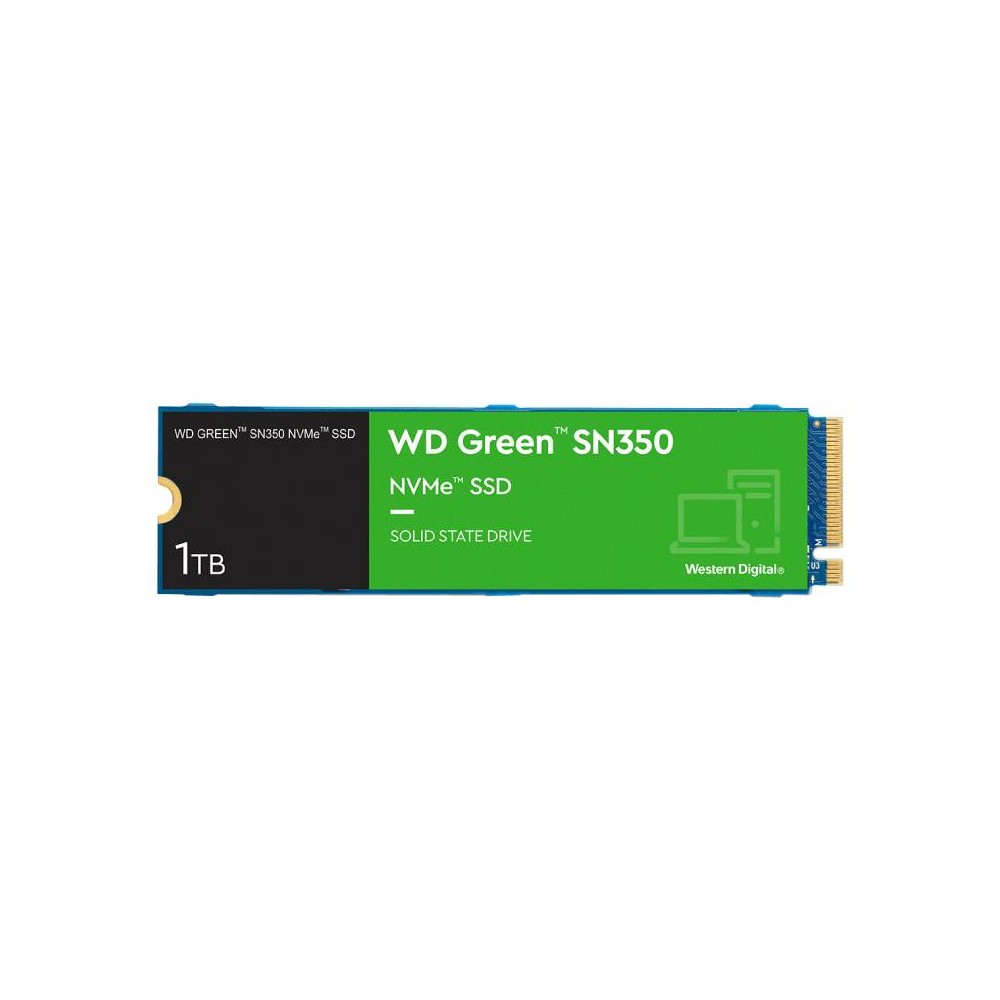 WD SSD 1TB M.2 PCle/NVme R3200MB/s W2500MB/s Green - 3 Year (SN350)