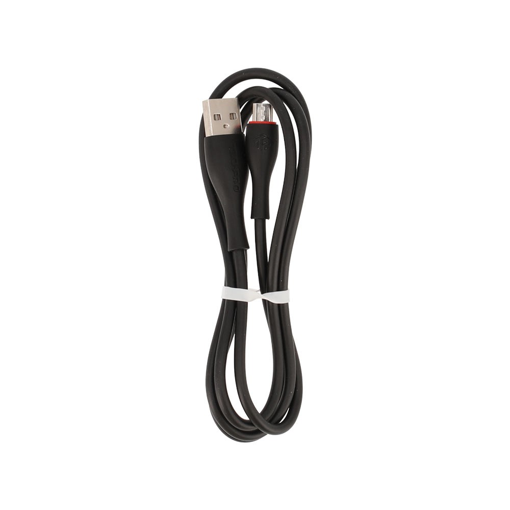 TECHPRO USB-A to Micro Bowling Data Cable 1M Black
