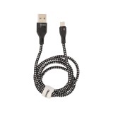 สายชาร์จ TECHPRO USB-A to Micro 1 เมตร Black/White